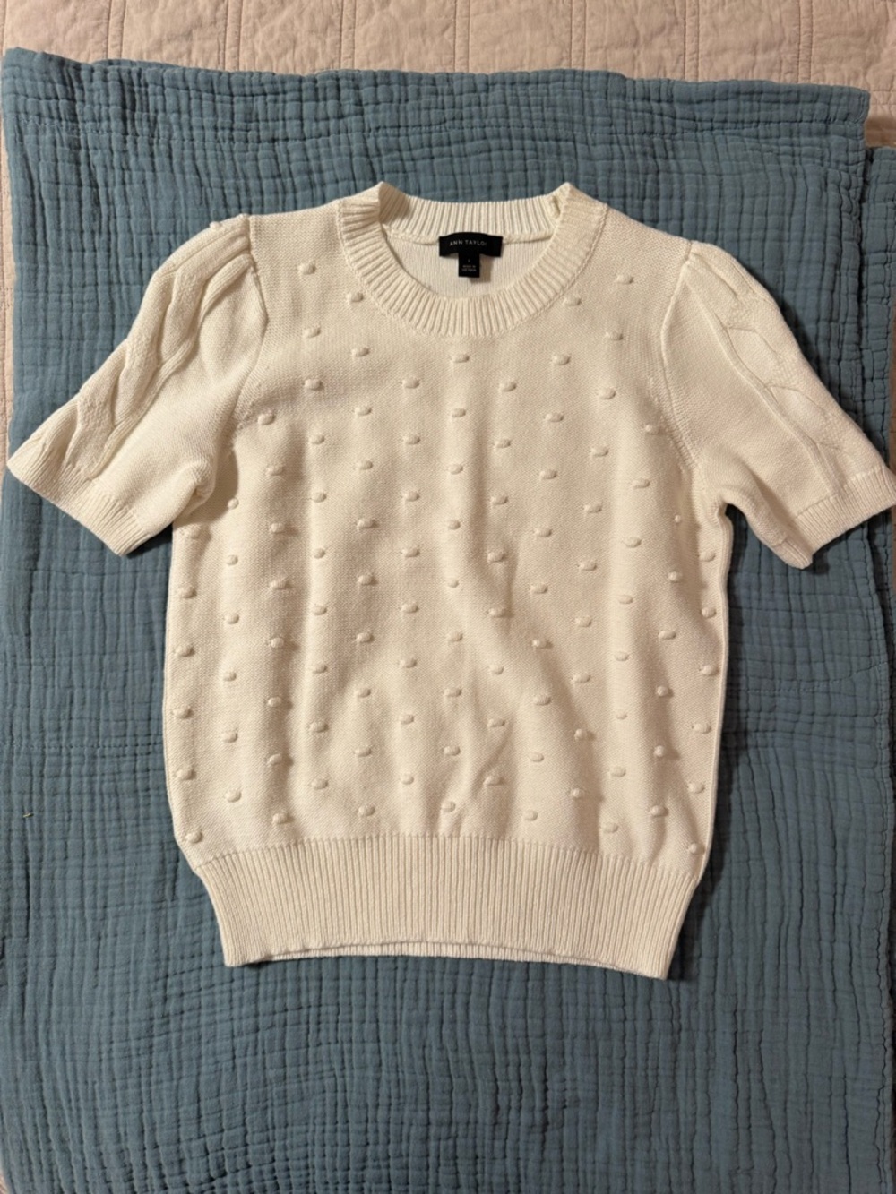 Ann Taylor polka dot sweater NWOT